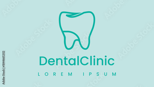 Vector tooth icon for dental care and health logo design