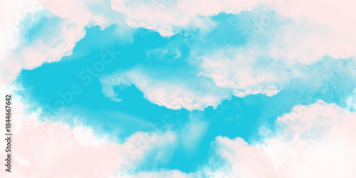 Beautiful blue sky and white cumulus clouds abstract background. Cloudscape background. blue sky with clouds. clouds in the sky for wallpaper postcard banner background. 