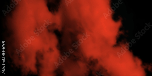 Red light modern background, red particles explosion on black background graphics pattern, image of realistic red water wave with splatters isolated on black background, red grange powder explosion. 