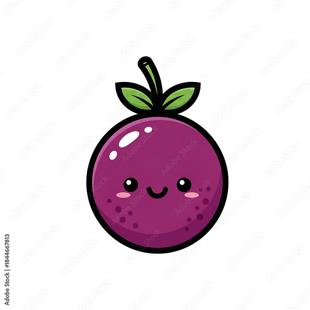 custom made wallpaper toronto digitalCute Purple Fruit.