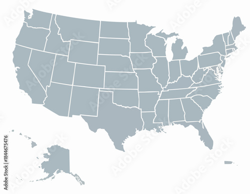 USA states map