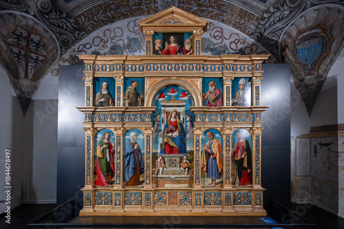 Fototapeta Polyptych of St. Anne of Koper altarpiece - Mantua, Italy
