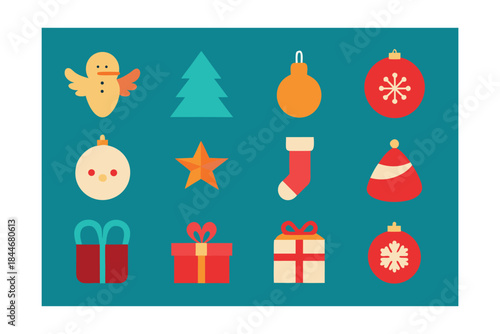 christmas-holiday-flat-vector-icon-bundle-with-twe.eps