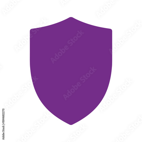 Purple shield icon representing protection and security