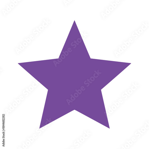 Purple star icon on white background