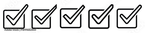 ai check line art icon set. ai and robotics outline icons collection.