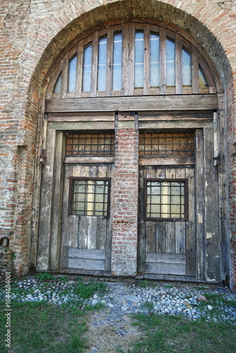 Gate of the fortress of San Giorgio or Sparafucile in Mantua, Italy