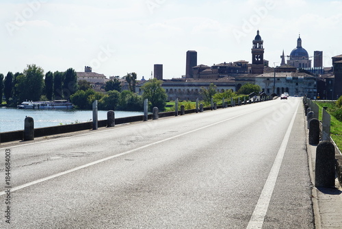 View of Mantua from the San Giorgio Bridge, Italy