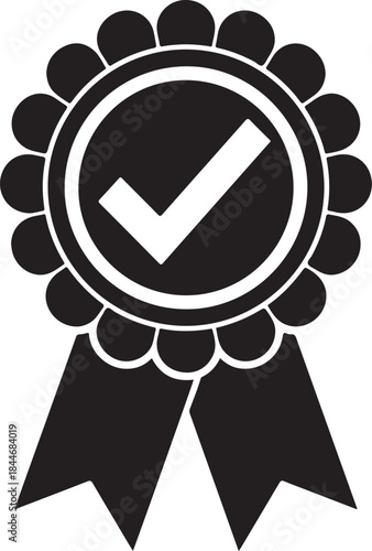 Vector quality guarantee badge icon set for product certification and approval seal design
