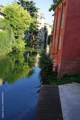 The Rio in Mantua near the church of San Francesco in Mantua, Italy