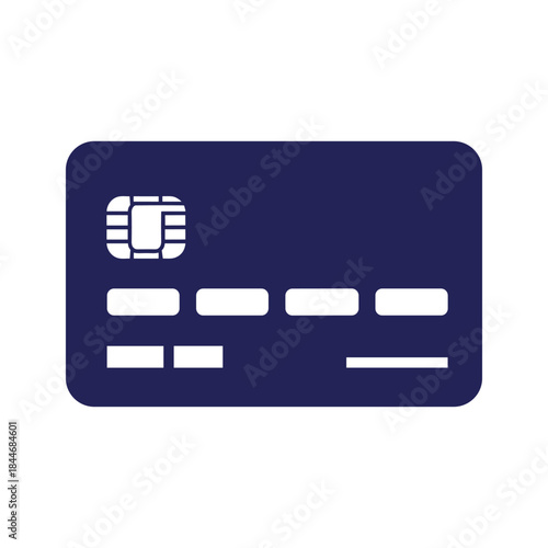 Dark blue credit card illustration