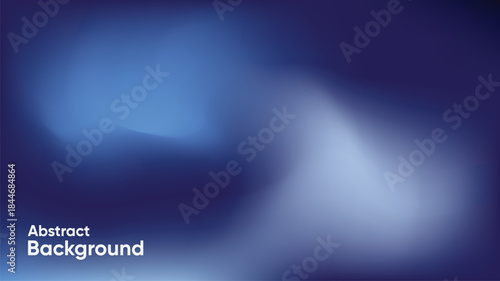 Abstract blurred background with glowing blue light shapes on a dark gradient. Ideal for modern presentations, digital visuals, websites, banners, wallpapers, and atmospheric background designs.