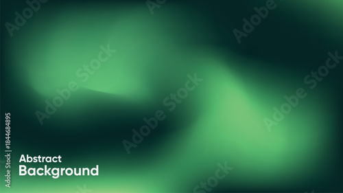 Abstract blurred background with glowing green light shapes on a dark gradient. Ideal for modern presentations, digital visuals, websites, banners, wallpapers, and atmospheric background designs.