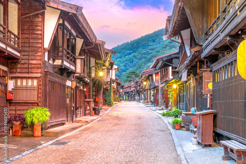 Canvas Print Narai-juku, Nagano, Japan Historic Post Town Along the Nakasendo 2446