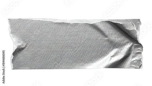 Wallpaper Mural A torn piece of silver duct tape with a textured surface. Torontodigital.ca