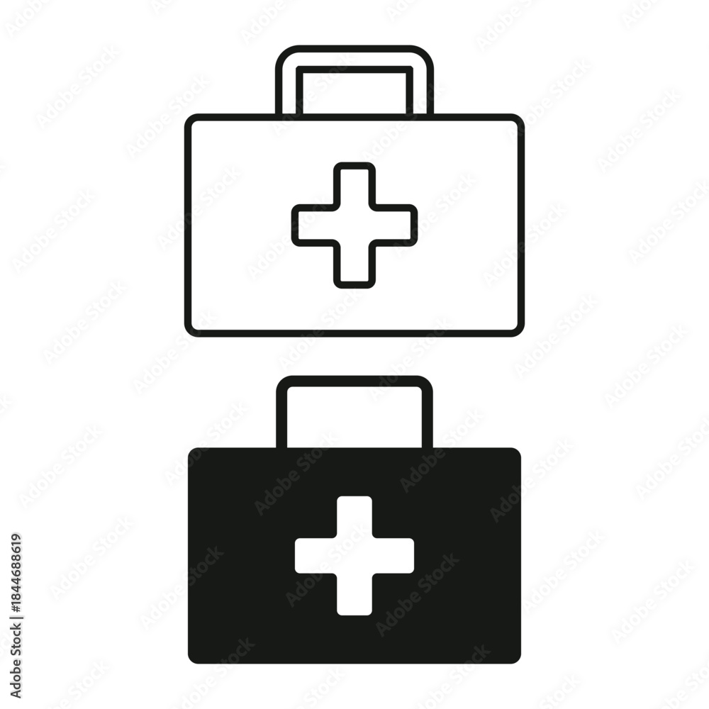 Obraz premium Two first aid kit