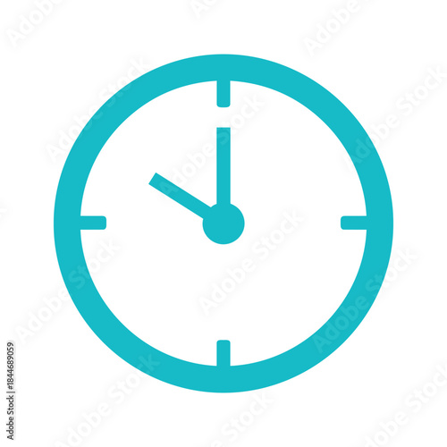 Free Download Simple clock icon showing time - GFXLoad