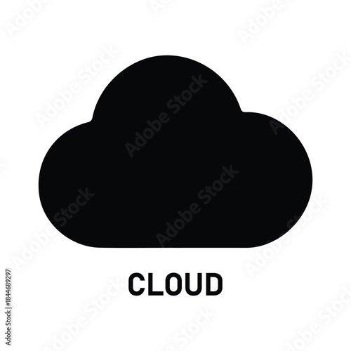 Fluffy clouds silhouette. Vector set of clouds shapes. Collection of various forms and contours. Design elements for the weather forecast, web interface or cloud storage applications.Weather concept