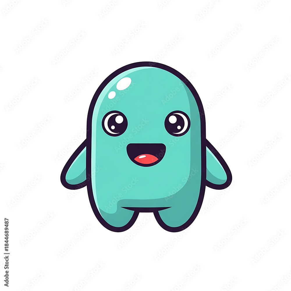 Obraz premium Cute Monster Cartoon.