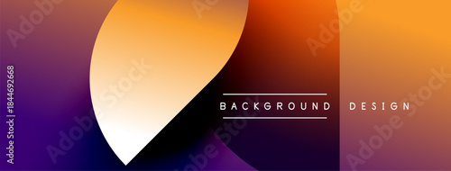 Abstract gradient background. Smooth color transitions create modern visual effect. Text elements present design concept. Minimalist style.
