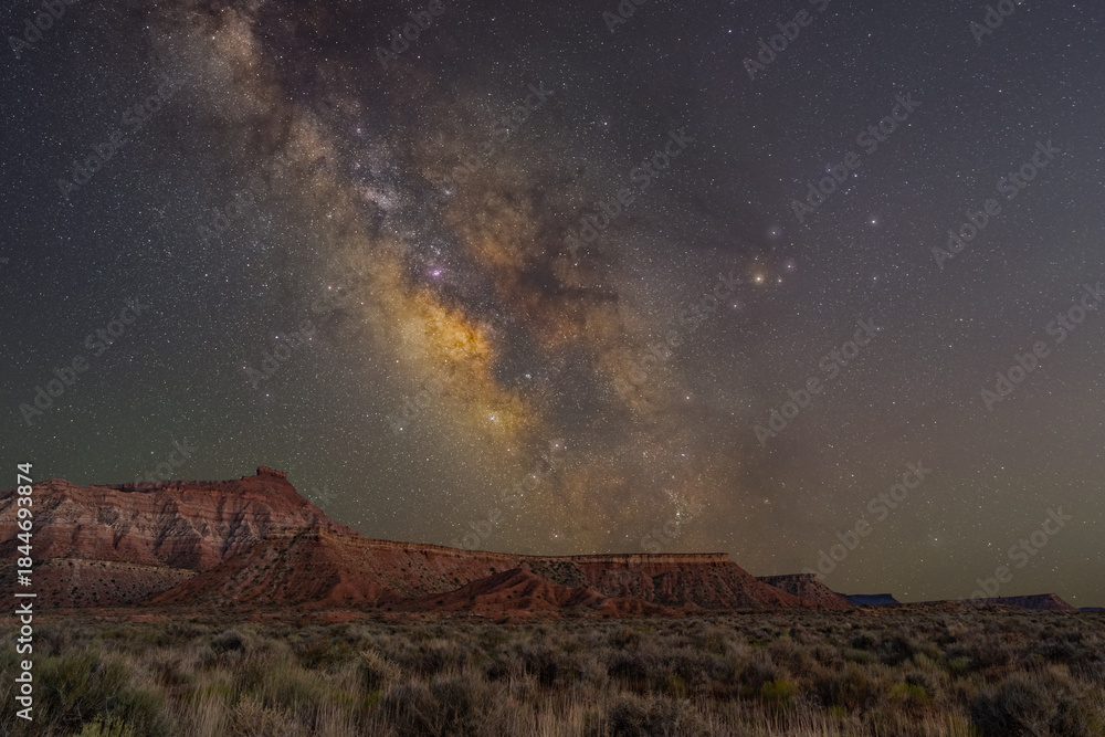Fototapeta premium Milky Way over the desert