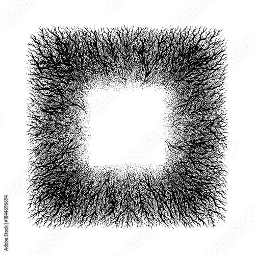 Solid black background providing vast copy space for design elements, a clean and modern canvas