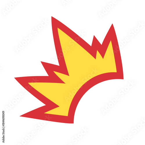 衝撃のエフェクトのイラスト素材