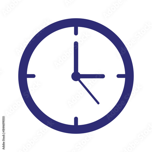 Simple clock icon showing time