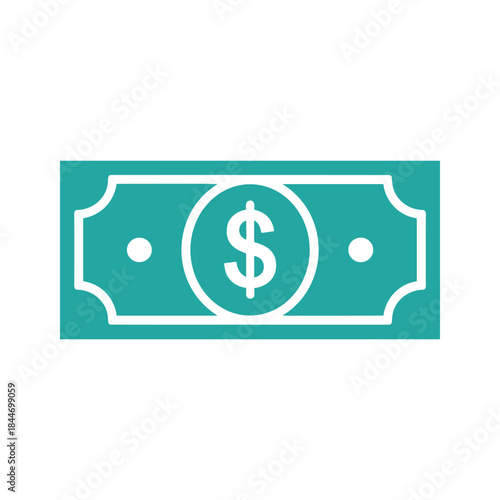 Dollar bill icon representing finance and currency