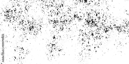 White, black dust overlay distress grungy grain, noise effect paint wall. small particles of debris and dust. crack and scratch dust paint concrete wall. subtle halftone grunge urban texture vector.
