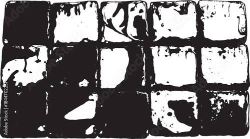 Ink texture combined with a bold black and white paint splash. This abstract vector illustration showcases a unique design suitable for graphic use.