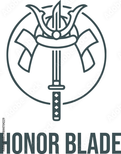 A swift fox minimalist line art logo design with bold black outlines and a touch of red