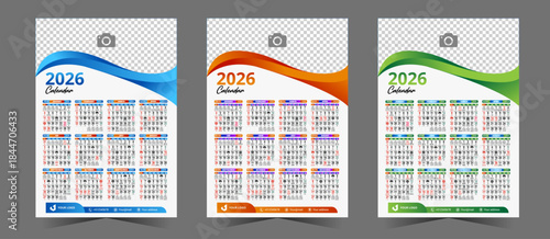 Bengali (Bangla) Panjika Calendar 2026 Vector Template, Fully Editable Layout for Company Branding, Printing, and Traditional Festival Dates.