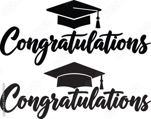 Congrats Card Design – Achievement and Celebration Vector Illustration