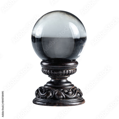 crystal ball isolated on white