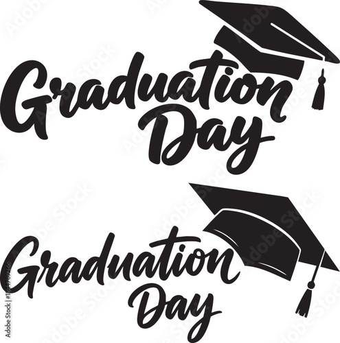 Graduation Day Text Design – Vector Typography Design