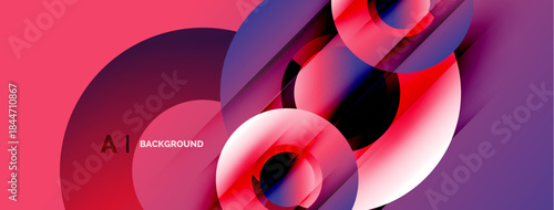 Abstract fluid shapes, vibrant colors, dynamic composition. Modern design elements create visually appealing background.