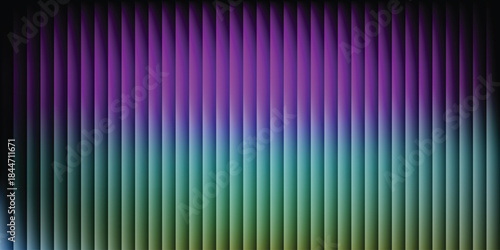Vibrant gradient stripes with purple blue and green hues