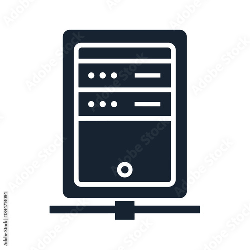 Computer server icon illustration