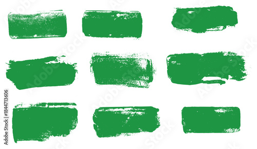 Rectangle Grunge Stamp Label Banner Vector Set