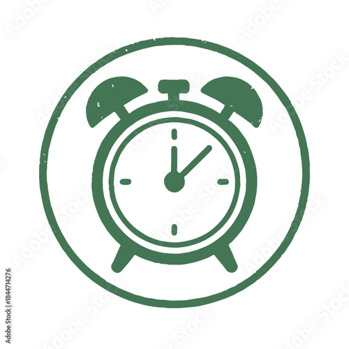 alarm clock icon logo seal vector on white background
Vector stamp icon