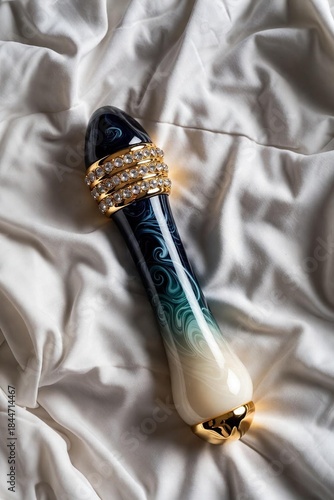 luxurious dildo with diamonds AI generated