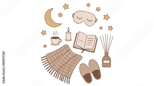 Cozy bedtime routine elements