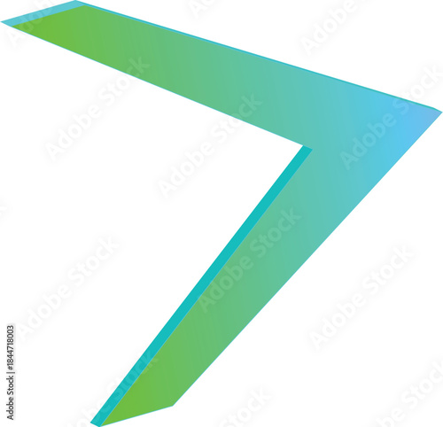 Free Download 3D Gradient Arrow Vector Graphic Element - GFXLoad