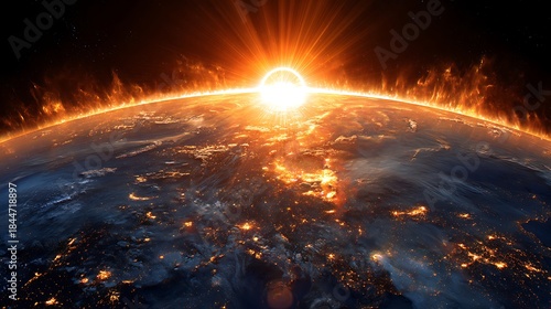 Powerful solar eruptions influencing planetary temperatures and contributing to climate change effects worldwide
