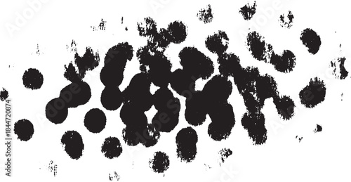 Abstract black paint splash texture vector illustration. Modern design with textured elements in a simple and flat style.