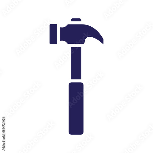 Hammer icon on white background