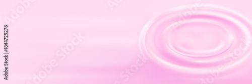 Pink creamy background with smooth ripples and glossy frosting drips.