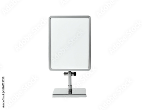 Blank display sign on a stand, ready for content