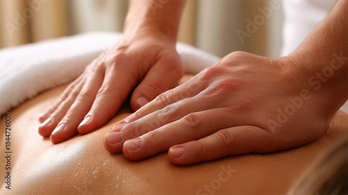Wallpaper Mural Massage therapy session taking place with a person receiving treatment in a simple indoor setting Torontodigital.ca